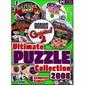 Ultimate Puzzle Collection 2008 + BONUS (2 CDs) for Windows - NEW in DVD BOX
